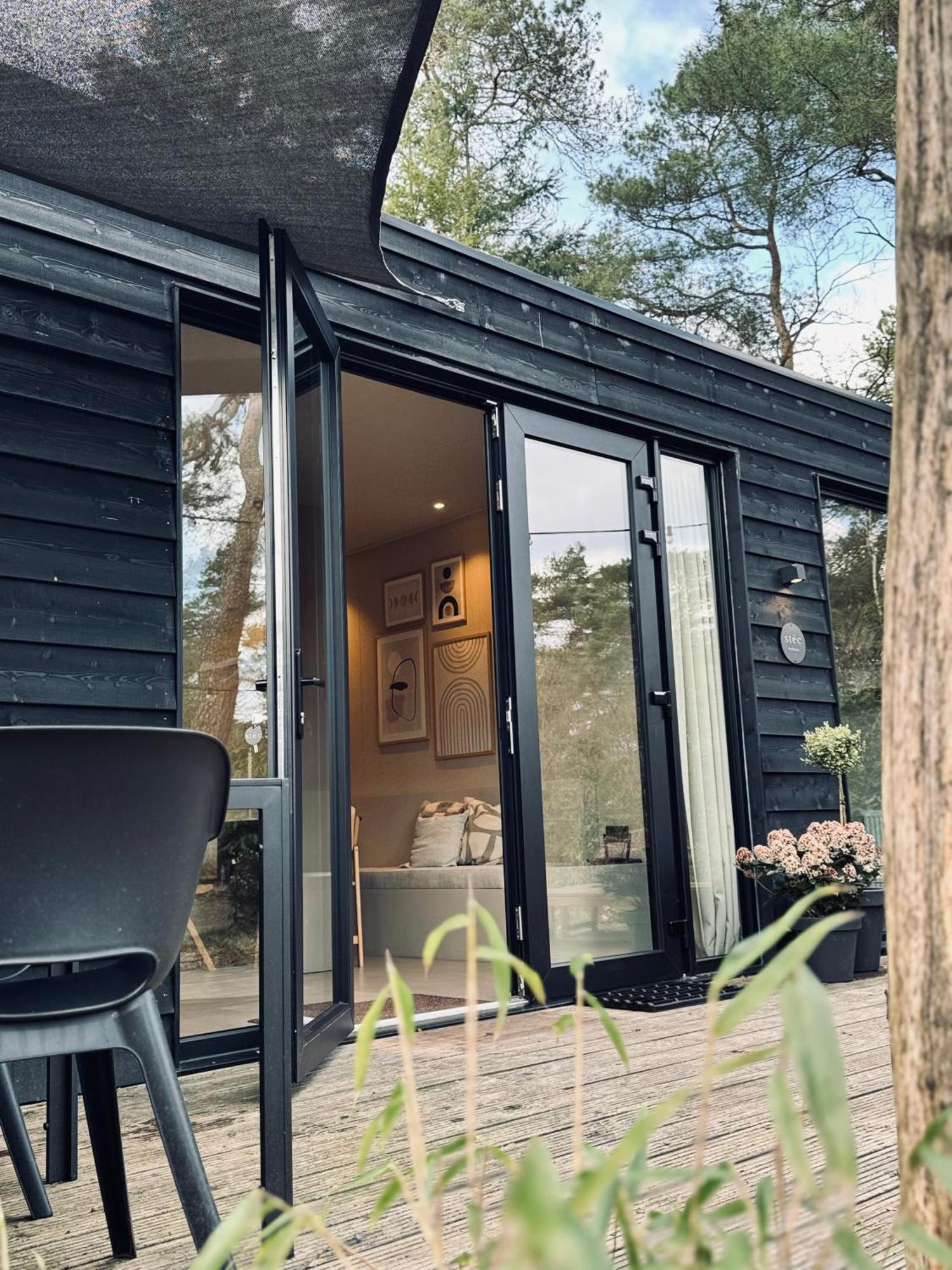 Luxe Tiny House Stec Midden Op De Veluwe In Nunspeet Exterior foto