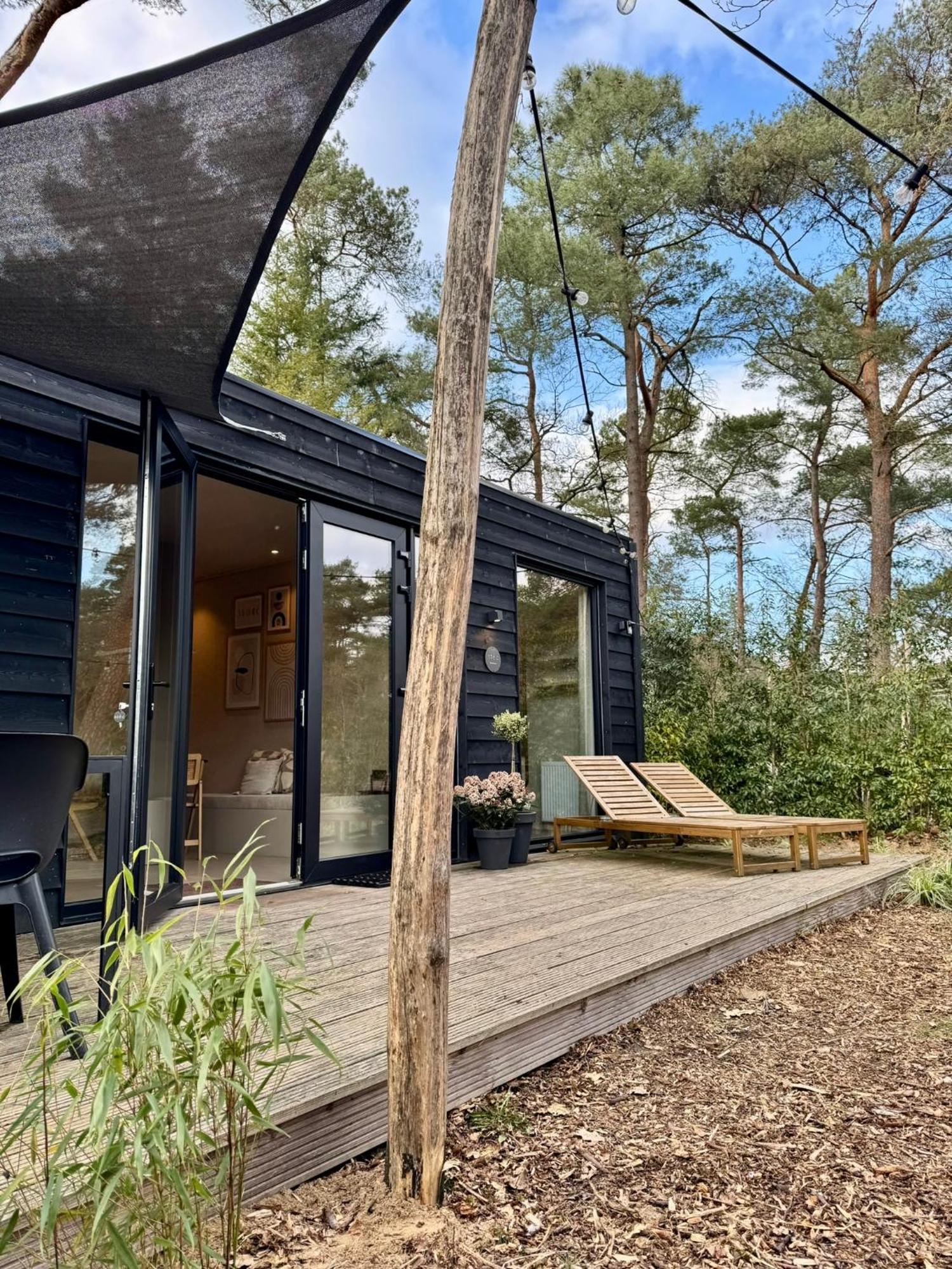 Luxe Tiny House Stec Midden Op De Veluwe In Nunspeet Exterior foto